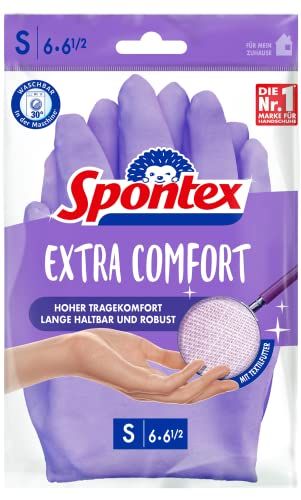 Spontex Extra Comfort huishoudhandschoenen maat M paars