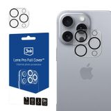 3MK Lens Pro Full Cover Cameralensbeschermer voor Apple iPhone 16 Pro Max, iPhone 16 Pro