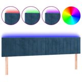 VidaXL Hoofdeind & Voeteind Donkerblauw