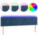 VidaXL Hoofdeind & Voeteind Donkerblauw