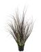 Grasstruik in pot | Decoratief kunstgras met natuurgetrouwe rietjes in groene en bruine tinten, onderhoudsvriendelijke plantendecoratie voor