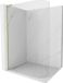 Mexen Kioto-R L gebogen douchewand Walk-in 110 x 200 cm, transparent, or brossé