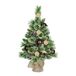 Black box Kaprun Xmas Tree with Burlap Green Frosted Copper 10L 60 Tips b/o h60xd39 cm Kunstkerstboom Black Box