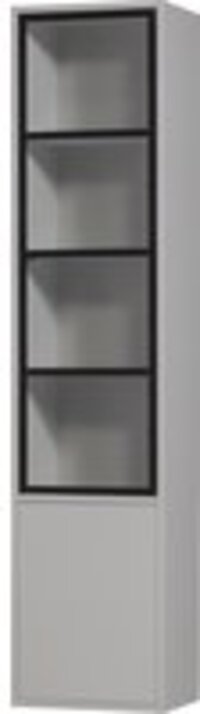 vtwonen Basic Vitrinekast - Grenen - Mist - 230x53x40 cm
