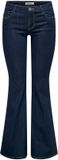 ONLY - ONLHELLA LOW RETRO FLARED DNM - Dames - Jeans - S - Dark Blue Denim