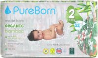 PureBorn Luiers Bamboevezel Maat 2 32 Stuks