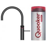 Quooker Fusion Round Black Boiling Water Tap with Combi+ Reservoir - Black