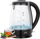 Teesa Elektrische glazen waterkoker TSA1511B - 1,7 liter - Zwart