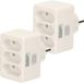 Humbert Stopcontact splitter - 2x - triple - wit