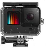 MOJOGEAR Waterdichte behuizing voor GoPro Hero 9,10,11,12 action cam - Waterproof tot 50 meter - Beschermende case transparant - GoPro onderwater