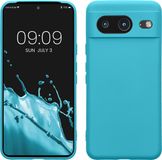 kwmobile Hoes compatibel met Google Pixel 8 hoes - siliconen telefoonhoes met camerabescherming - coole gletsjer