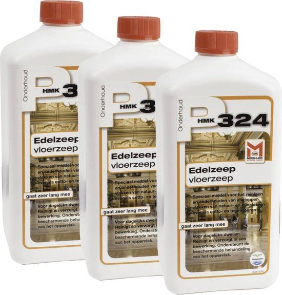 HMK P324 Vloeibare Edelzeep 3 x 1000ml - Voordeelverpakking