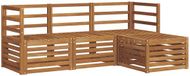 vidaXL Acacia Hout Bank Loungeset Naturel 4-zits