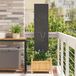 Écran de confidentialité de jardin Noir 32 x 140 cm Acier laminé à froid