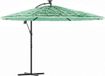 vidaXL Parasol met stalen paal 290x290x238 cm groen