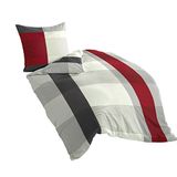 Bierbaum Beddengoed 4643-14, Mako-Satijn, 135X200 cm, Grijs