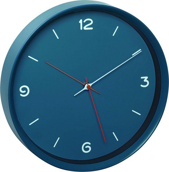 TFA Dostmann TFA DESIGN Wandklok Blauw 30cm