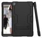 Samsung Tab S5E T720/T725 (2019) behuizing met kickstand, duurzame harde hybride drielaagse beschermtablet siliconen hoes (zwart + zwart)