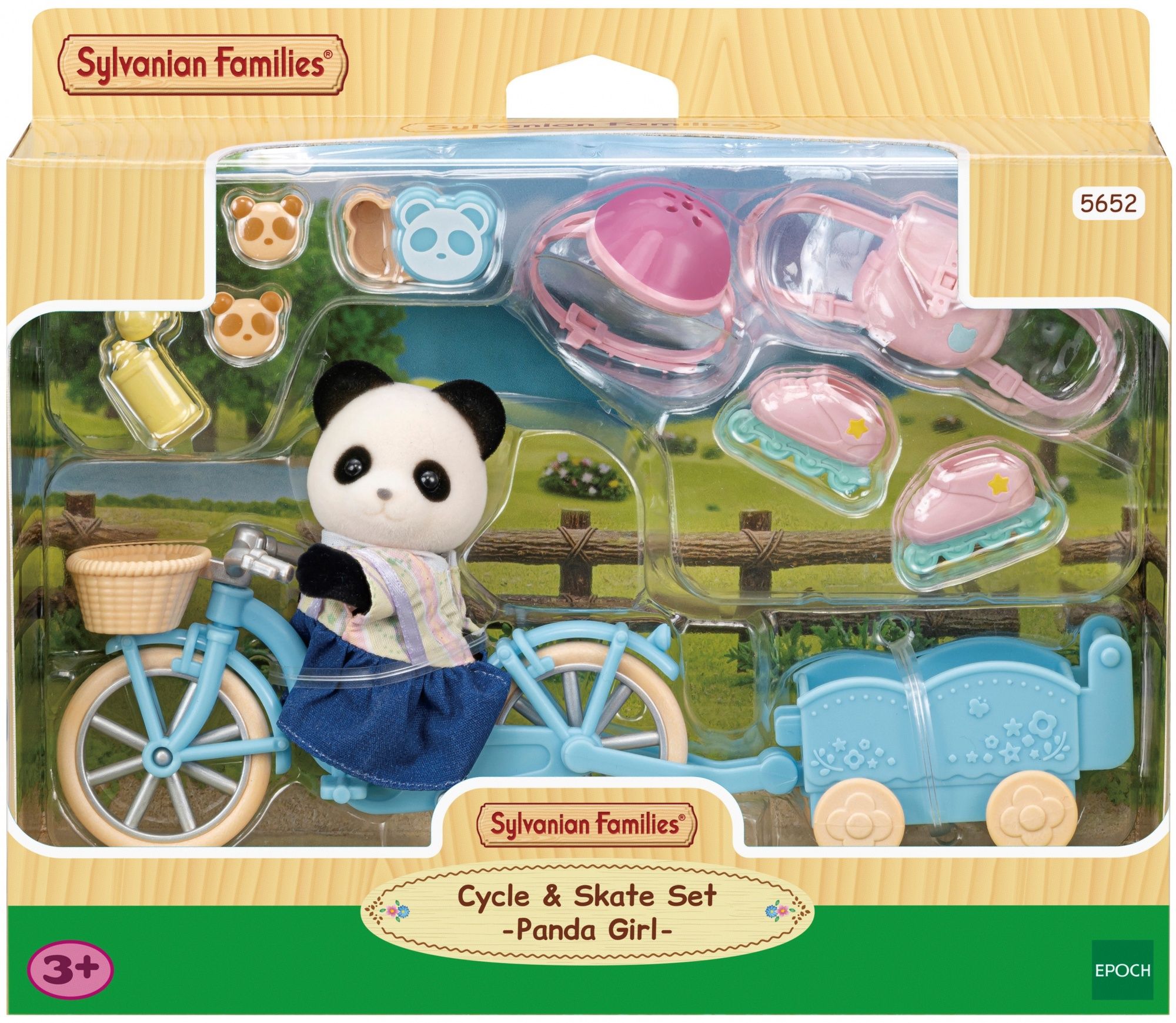 Sylvanian Families Fiets & rolschaatsset meisje Panda - 5652