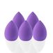 G4GADGET 5 stuks paarse make-upsponzen, niet-latex foundation schoonheidsmixers, zachte make-upspons set voor vloeistof, crème en poeder, nat en droog gebruik, vlekkeloze toepassing voor alle