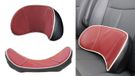 Coussin d'assise et de dossier pour voiture, cuir artificiel universel, rouge