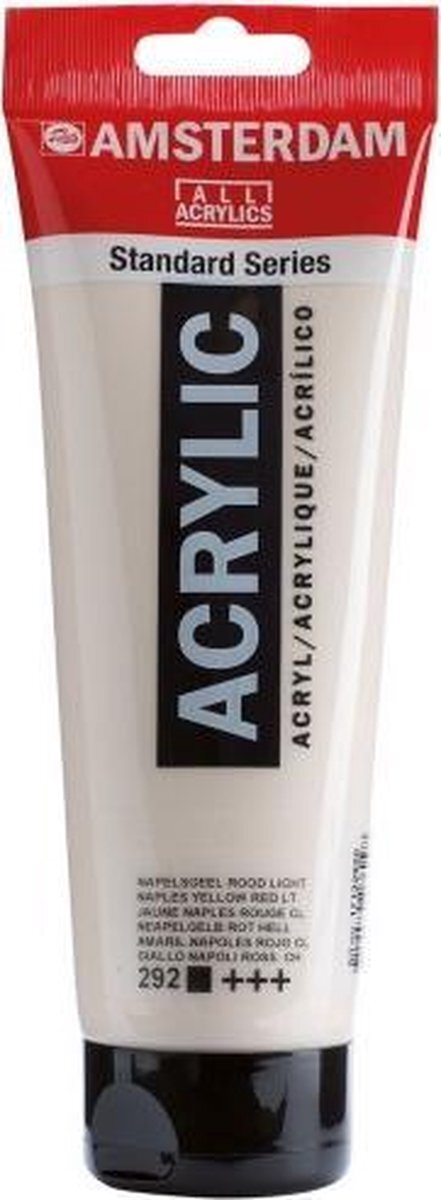 Amsterdam acrylic paint 250ml 292 napelsgeel rood licht