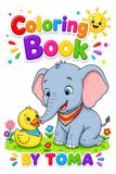 Coloring Book for Kids Ages 3–8 : Color & Copy Cute Animals, Birds & Sea Creatures: Fun Learning Coloring Book with Color Guide