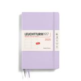 LEUCHTTURM1917 371013 weekkalender 2025, paperback B6+ hardcover - 12-maanden-planner, gelinieerd - lila, Engels