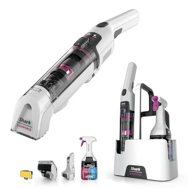 Shark HX100EUT StainForce Draadloze Handzame Vlekkenverwijderaar - Zwart, Roze, Wit