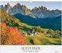 Südtirol 2027: Wandkalender 60x50 cm mit 12 Südtirol-Motiven, sprachneutralem Kalendarium und Spiralbindung
