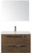 BES LED Seville Badmeubelset 80 cm - Tabacco - Keramische Wastafel Wit Enjoy met Spiegel