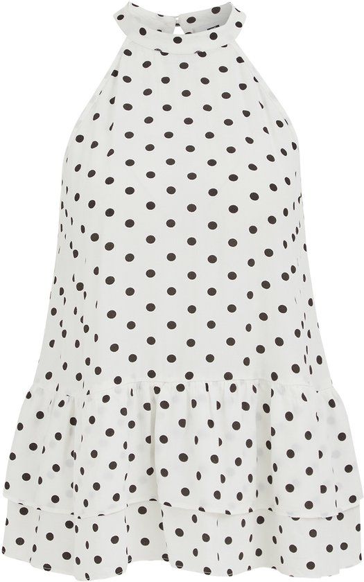 WE Fashion Dames top met stippenprint
