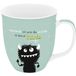 H:PPY life 74736 Koffiemok, porselein, 40 cl, beker met spreuk, grappig cadeau