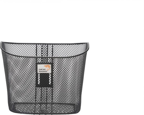 New Looxs Toscane RapidLock Bicycle Basket Handlebar - 19 liters - Steel - Black