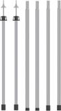 vidaXL Luifelstokken 2 st telescopisch 102-260 cm aluminium