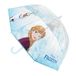 Disney Parapluie enfant La Reine des Neiges Disney pour fille - Parapluie transparent bleu clair 45 cm ouverture manuelle, matériau POE résistant avec Elsa, Anna et Olaf, licence officielle pour la pluie et