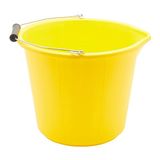 Prodec Robuuste kunststof emmer geel, 14 liter