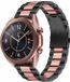 Strap-it Stalen Smartwatch bandje - Geschikt voor Samsung Galaxy Watch 3 41mm - Zwart/Roze