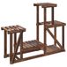 VidaXL Plantenstandaard 90x25x73,5 cm massief vurenhout