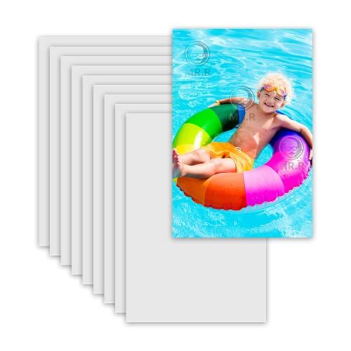MRR 10st 4 "x 6" Sublimatie Blanks Aluminium Metalen Plaat Mat Puur Wit Foto Blanks Aluminium Vel voor Warmteoverdracht Afdrukken 0.22mm Dikte