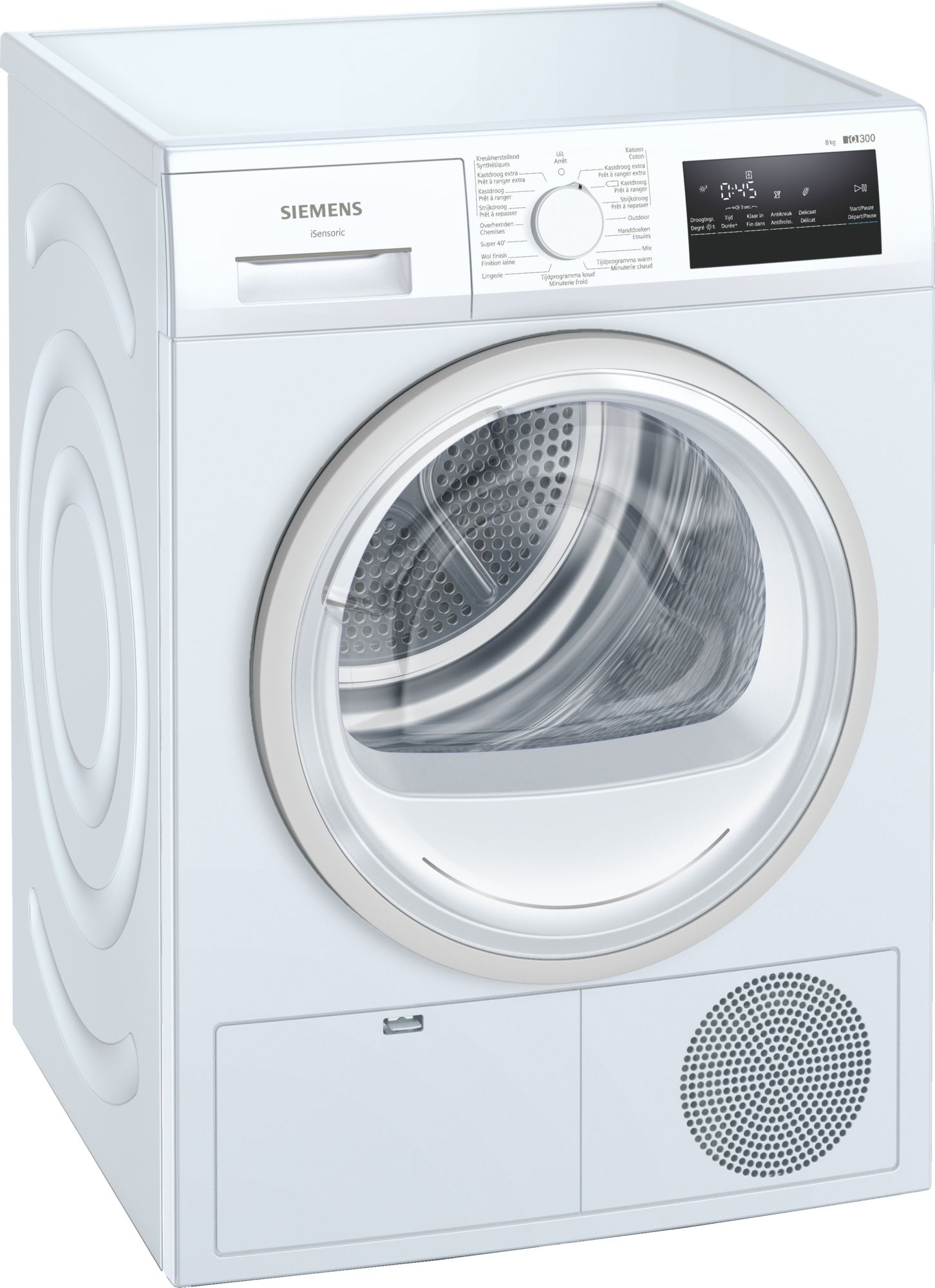 Siemens iQ300 WT45H203FG - Warmtepompdroger - 8 kg - A++ - Wit