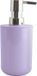 MSV Zeeppompje/dispenser Porto - PS kunststof - lila paars/zilver - 7 x 16 cm - 260 ml