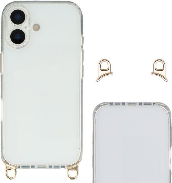 Selencia Hoesje met Afneembare Haakjes voor Koord - Geschikt voor Apple iPhone 17