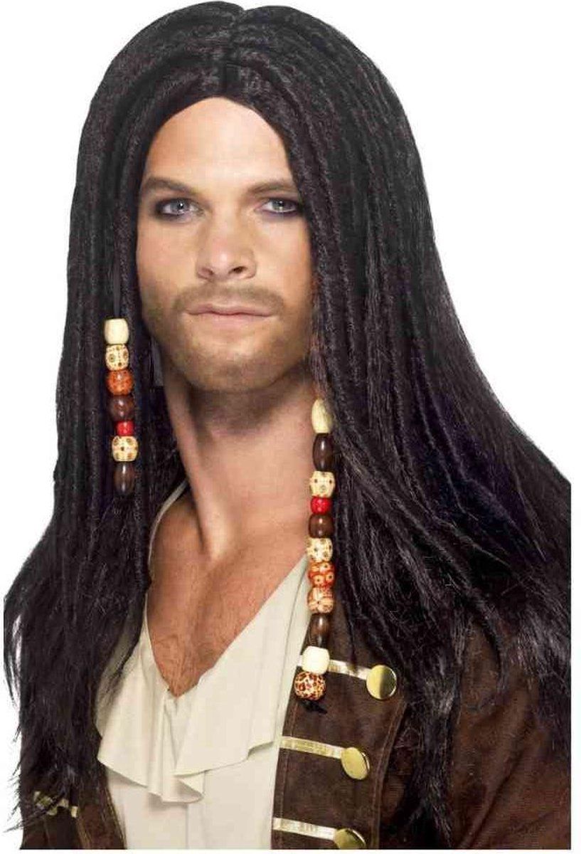 Smiffys Pirate Wig Black