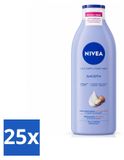 Nivea 25 x Smooth Body Milk met sheaboter voor de droge huid - 400 ml - Voordelige verpakking - 25 stuks