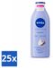 Nivea 25 x Smooth Body Milk met sheaboter voor de droge huid - 400 ml - Voordelige verpakking - 25 stuks