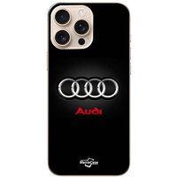 Audi Iphone 16 Pro Logo de voiture gris et rouge Maniacase