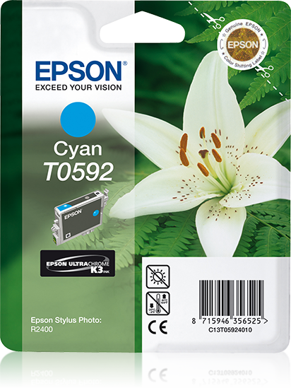 Epson T0592 - Cyaan - Inktcartridge - 13 ml