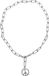Urban Classics Y Chain Peace Pendant Ketting Zilverkleurig