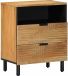 vidaXL Nachtkastje 50x33x60 cm massief mangohout bruin